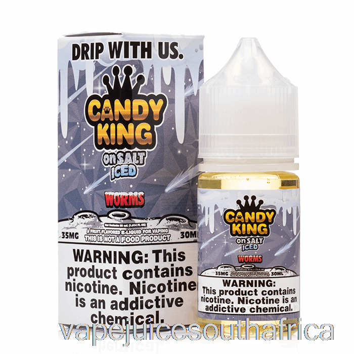 Vape Juice South Africa Iced Worms - Candy King On Salt - 30Ml 50Mg